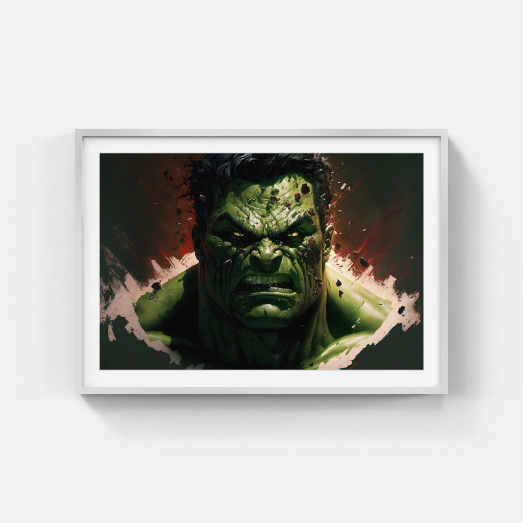 Raging Hulk: Unleashing Fury Wall Art