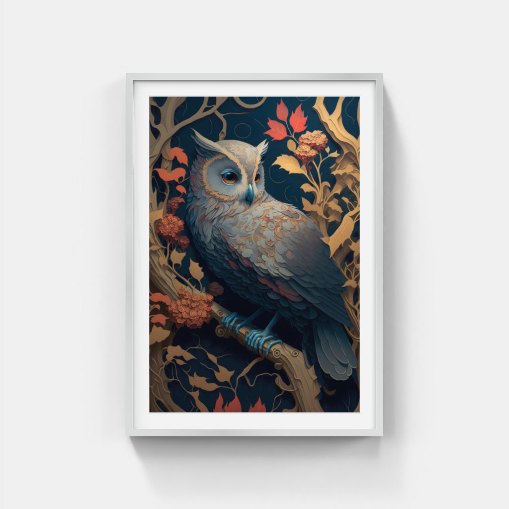 Majestic Owl: A Wise Sentinel Wall Art