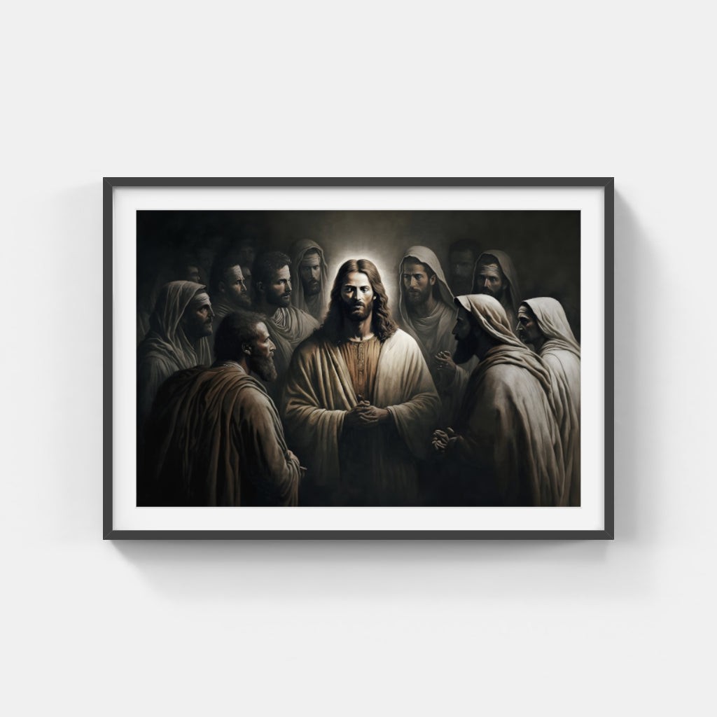 Divine Fellowship: Jesus and His Disciples Wall Art