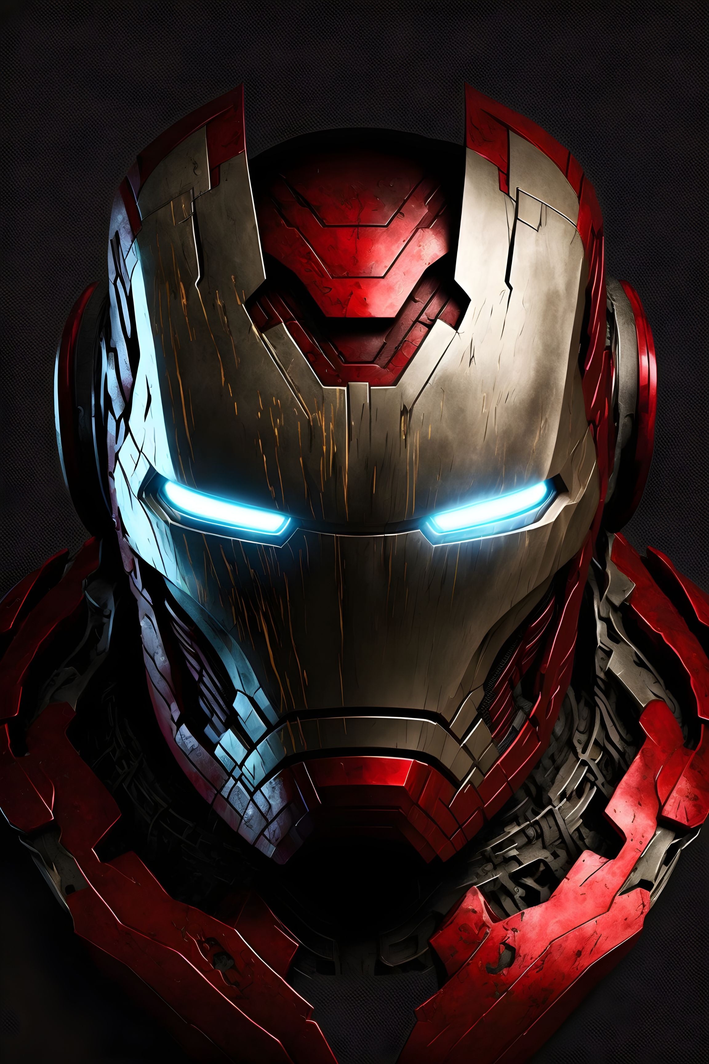 Iconic Iron Man: The Face of Genius and Heroism Wall Art