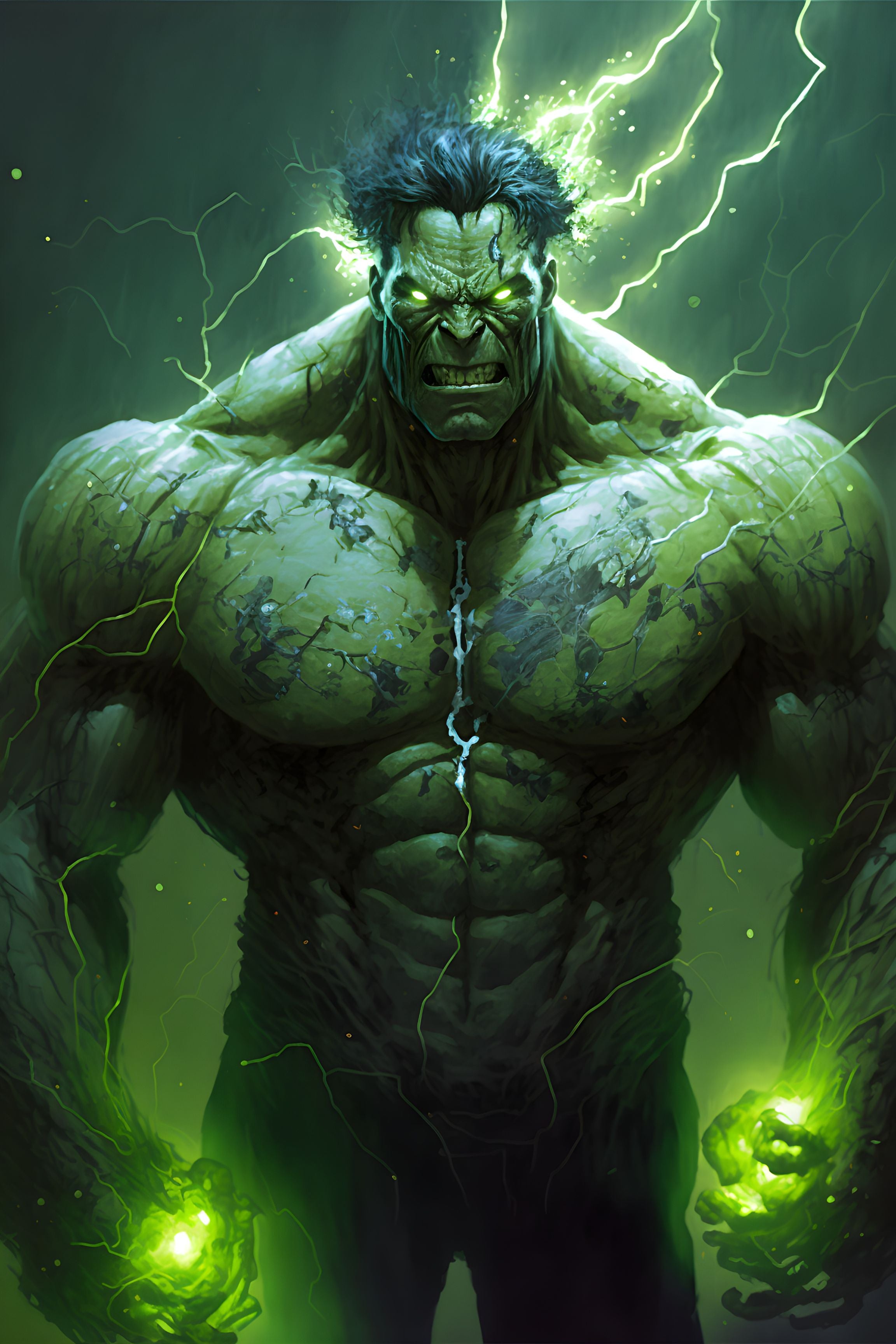 Raging Hulk: Unleashing Fury Wall Art