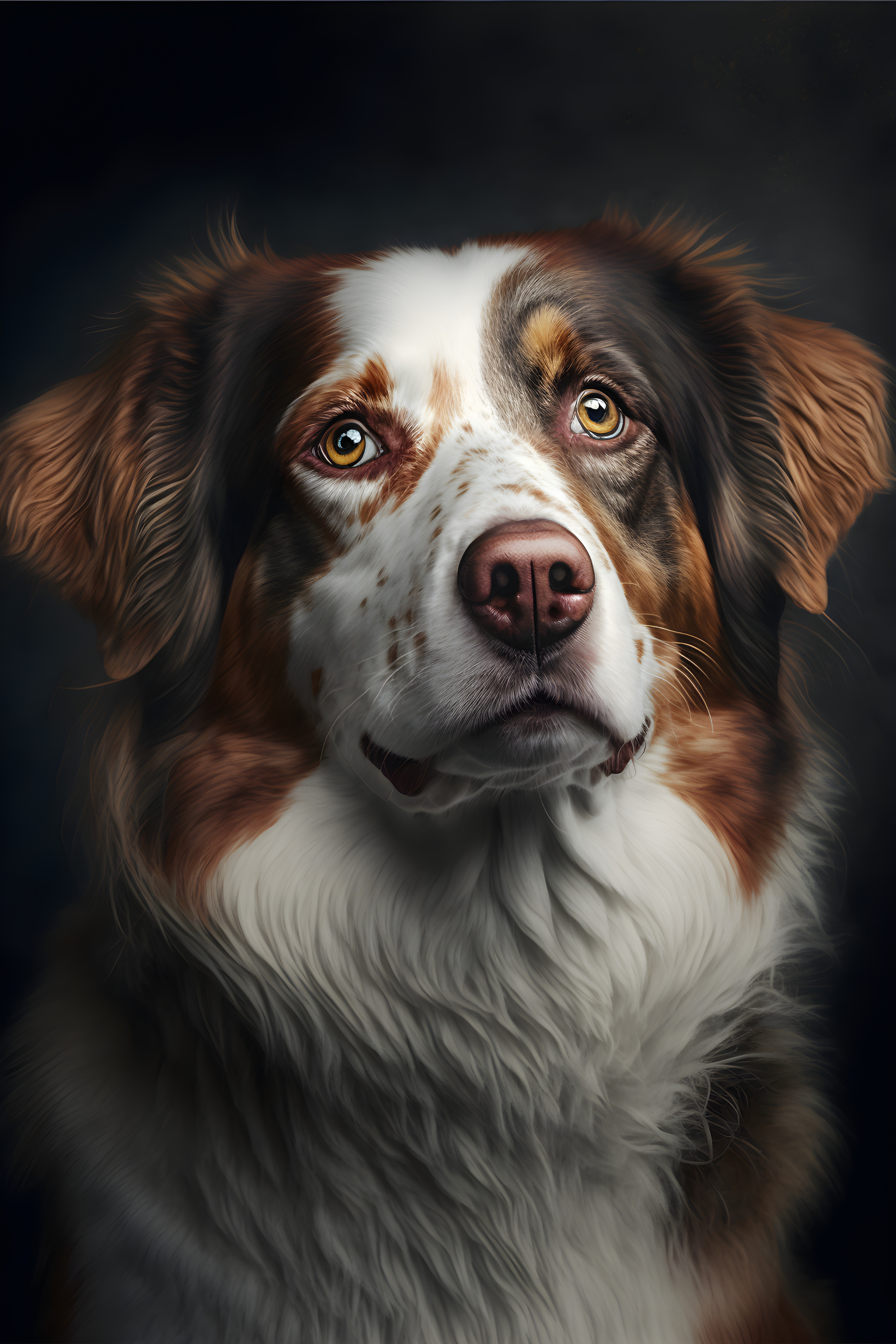 Faithful Gaze: A Portrait of Canine Grace Wall Art