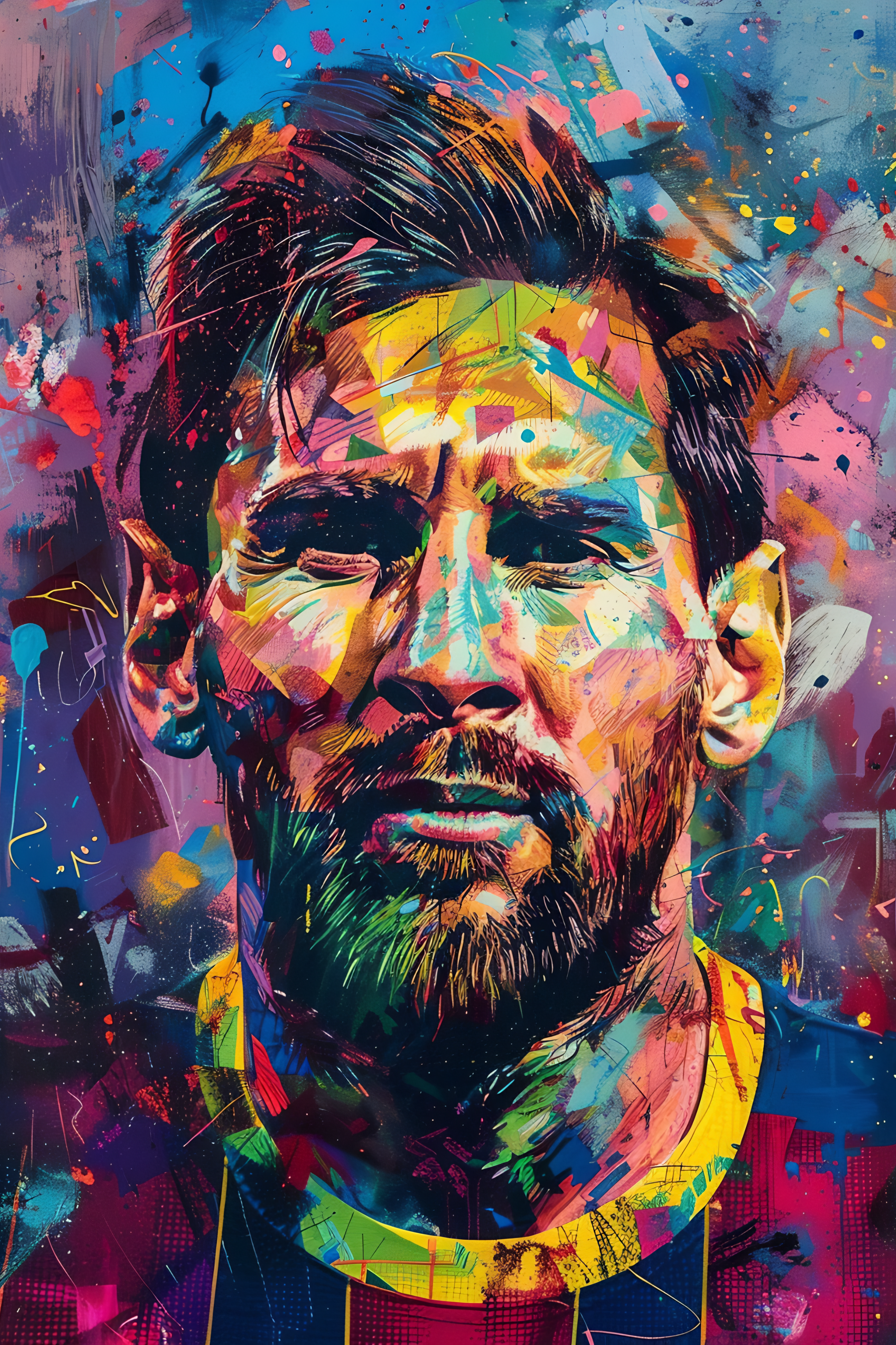 Lionel Messi Wall Art Canvas,Home Decor Prints, Art Wall Pictures