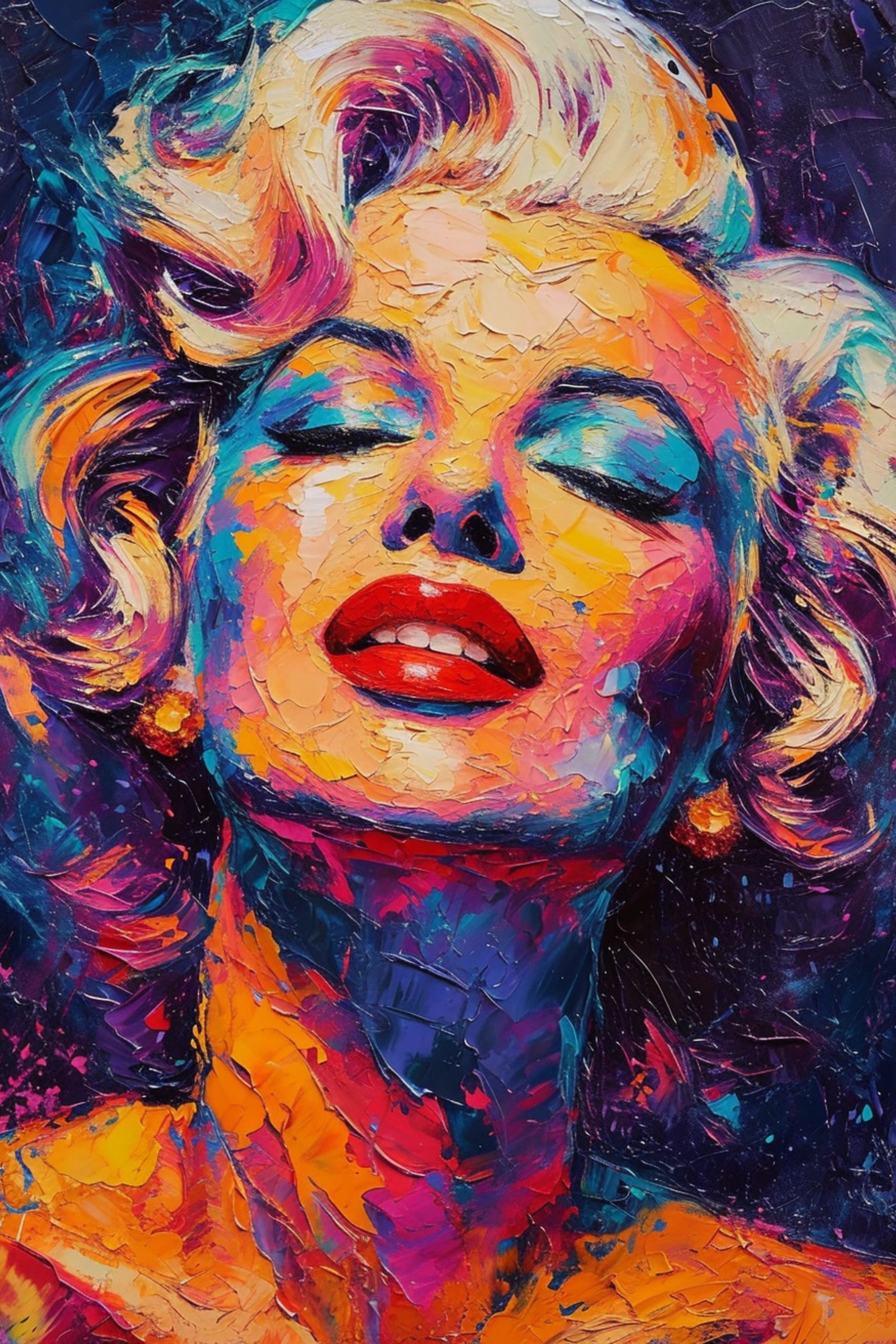 Marilyn Monroe Portrait -Wall Art Canvas,Home Decor Prints, Art Wall Pictures