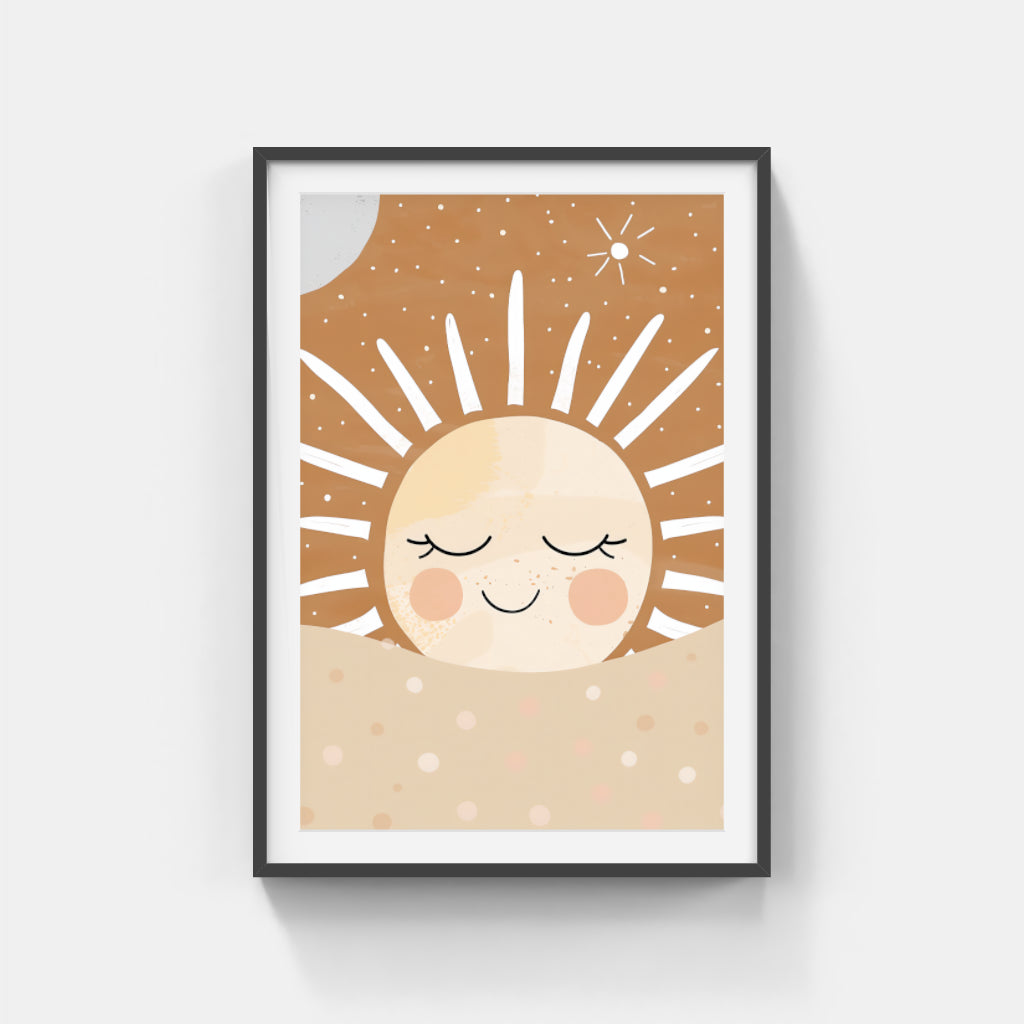 Sun Drawing Wall Art Canvas,Home Decor Prints, Art Wall Pictures