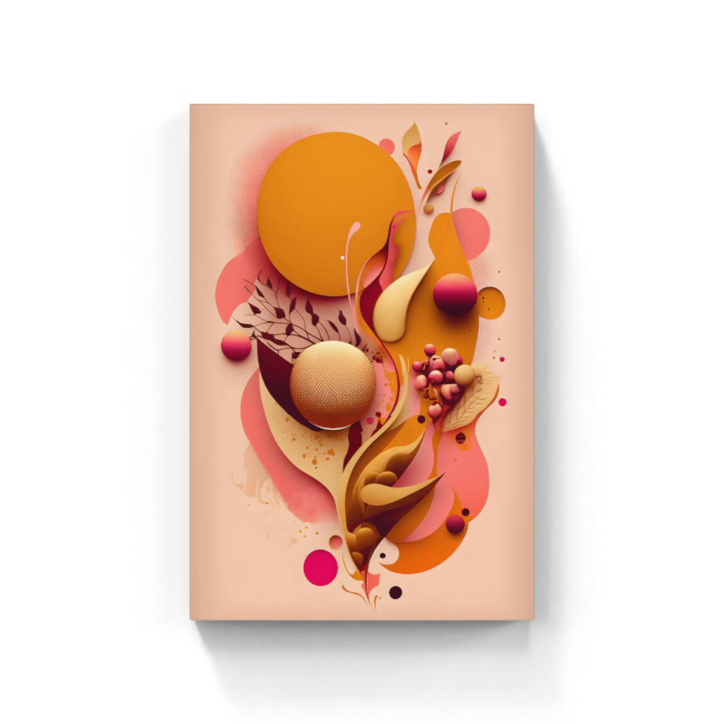 Orange and Pink Abstract Wall Art Canvas Home Decor Prints Art Wall Pictures