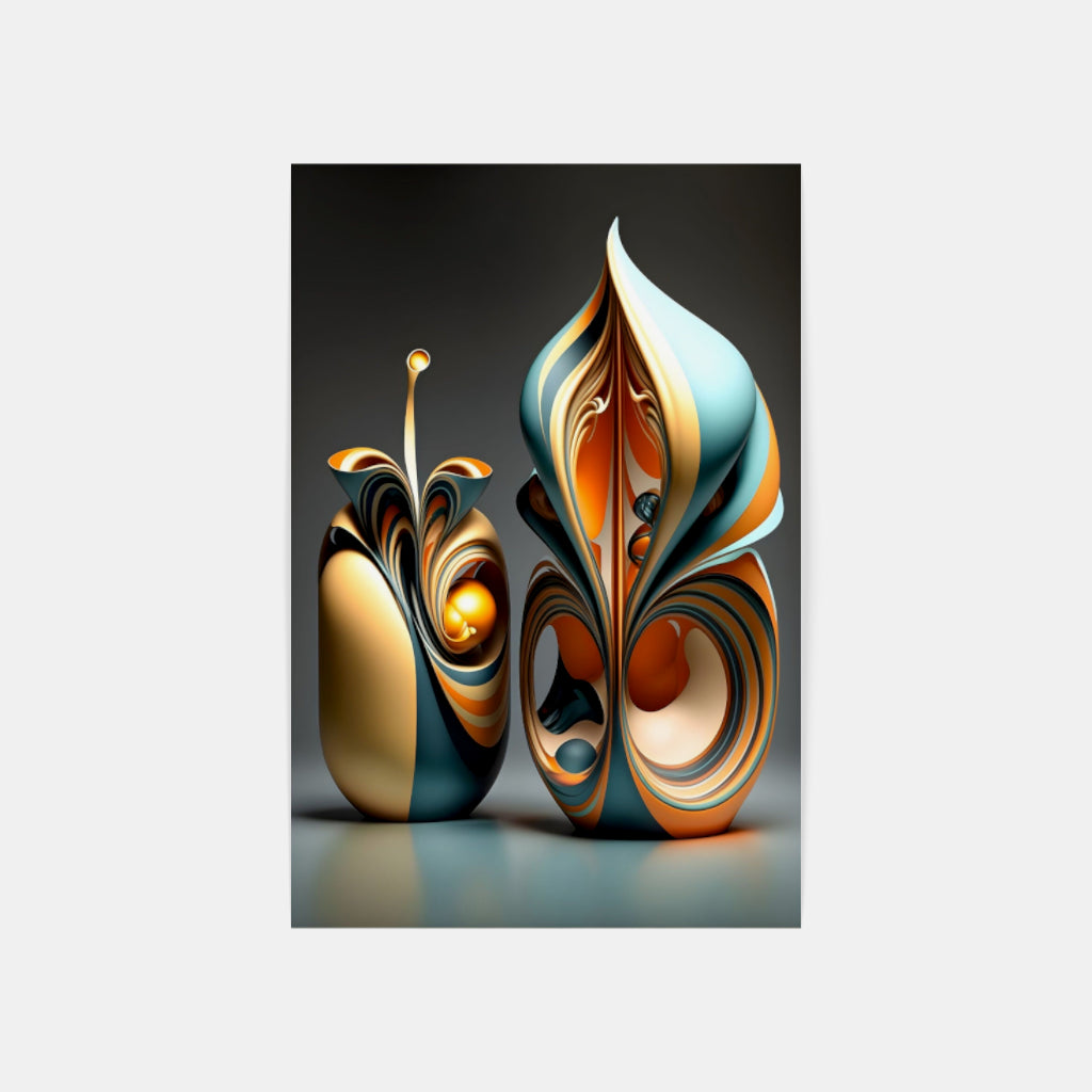 Vibrant Abstract Geometries: A Symphony of Color and Shape Wall Art