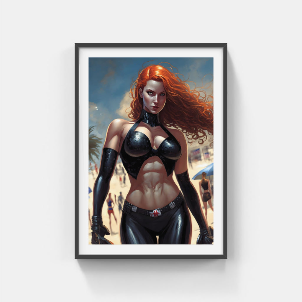 Warrior Woman: Animated Strength and Grace Wall Art