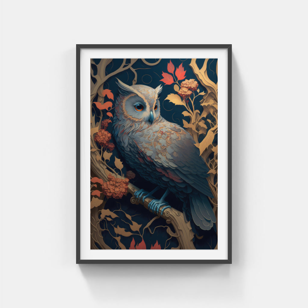 Majestic Owl: A Wise Sentinel Wall Art