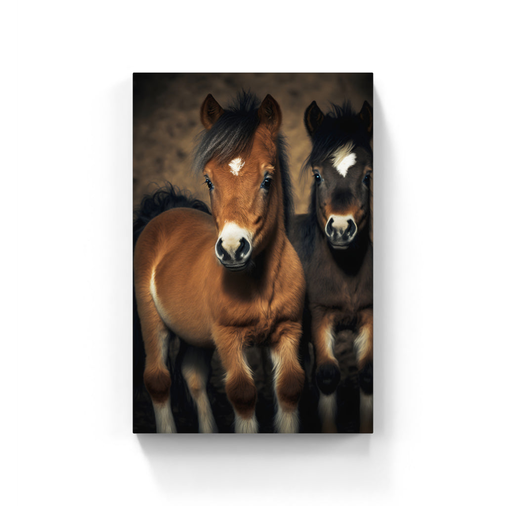 Foal Frolic: The Playful World of Horse Babies Wall Art