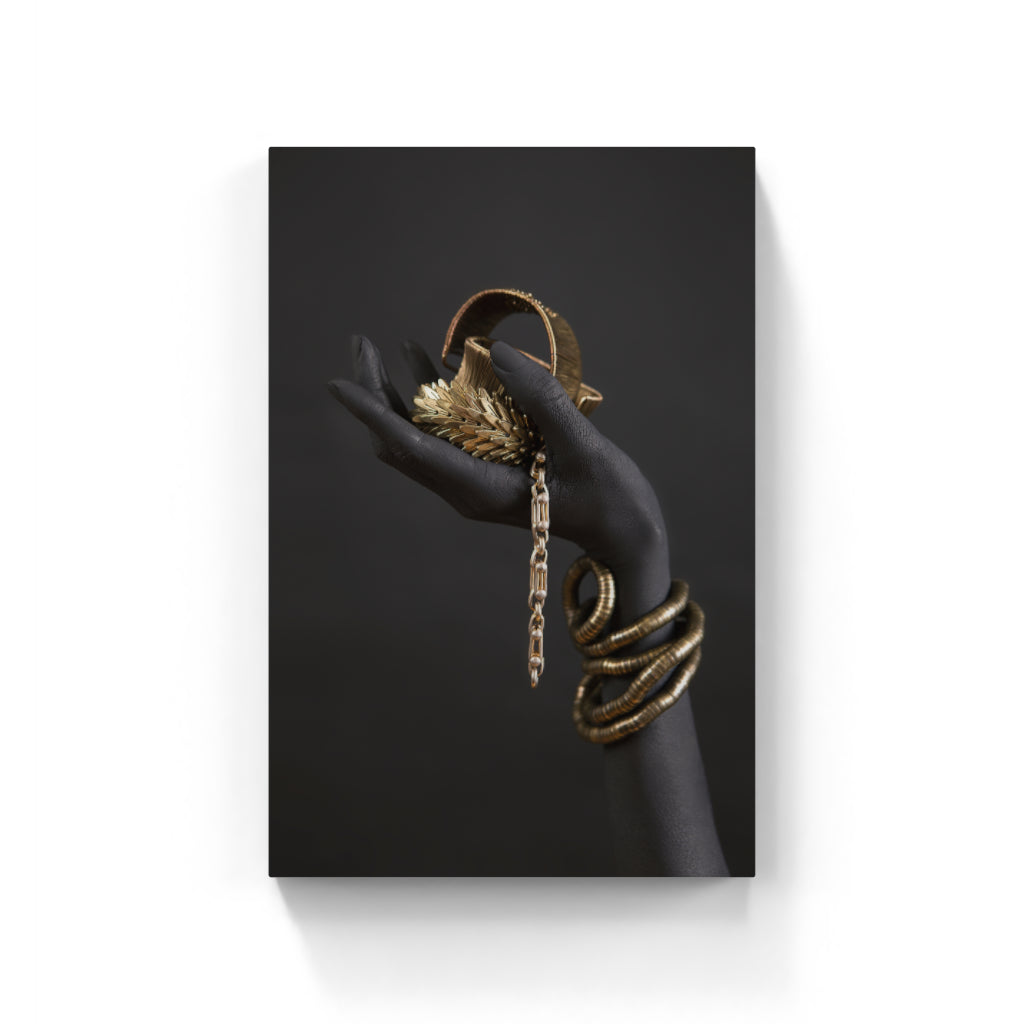 Radiant Bands: The Beauty of Golden Bracelets Wall Art