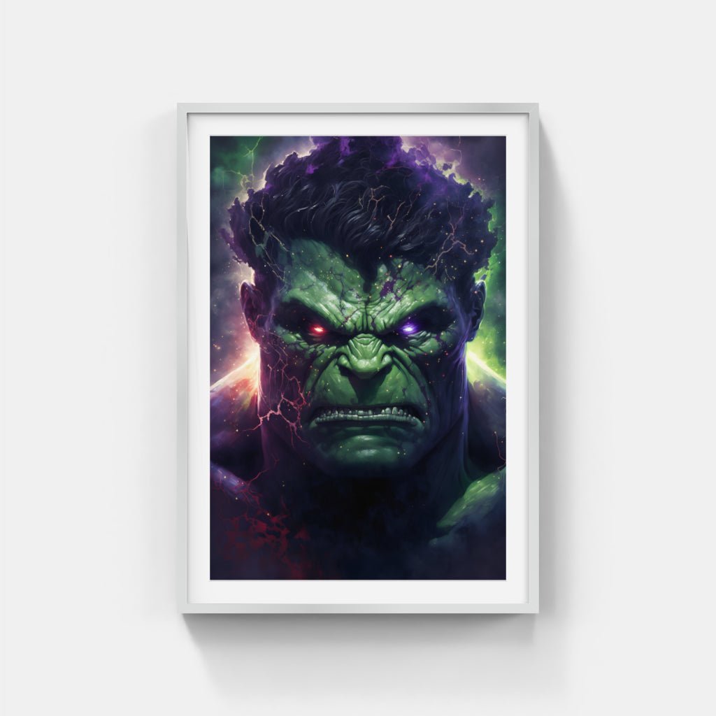 Fury Unleashed: Hulk’s Intense Expression Wall Art