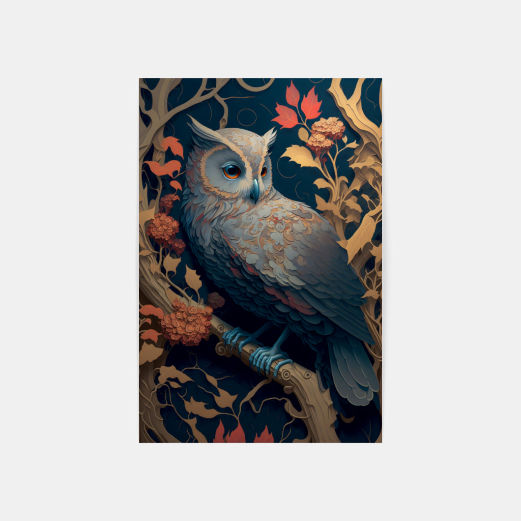 Majestic Owl: A Wise Sentinel Wall Art