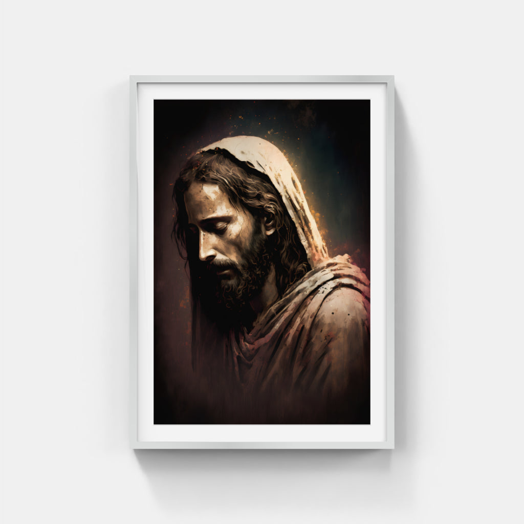 Vintage Messiah: A Classic Portrait Wall Art