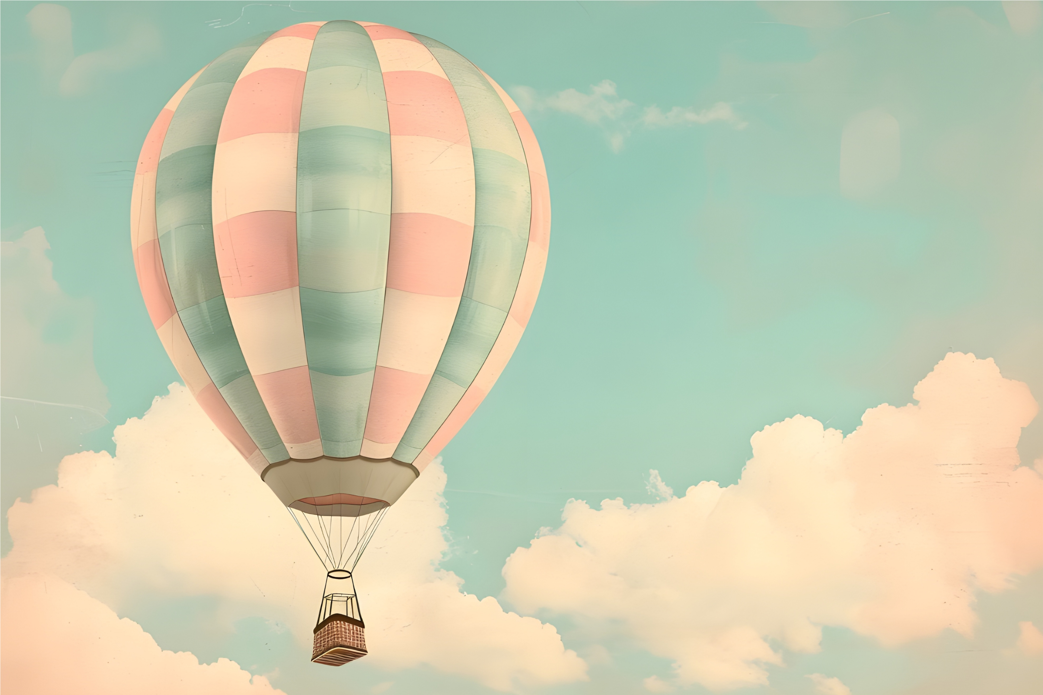 Hot Air Balloon Wall Art Canvas,Home Decor Prints, Art Wall Pictures