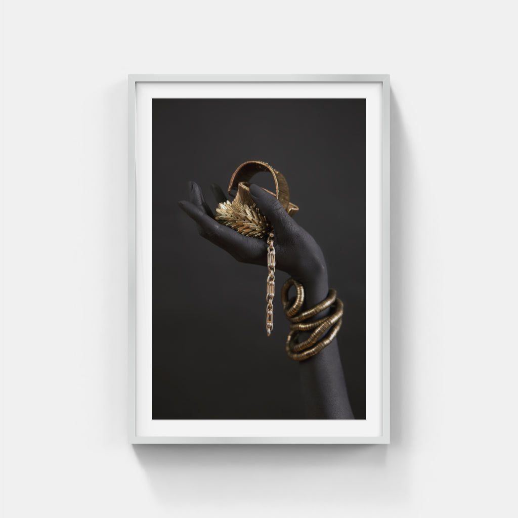 Radiant Bands: The Beauty of Golden Bracelets Wall Art