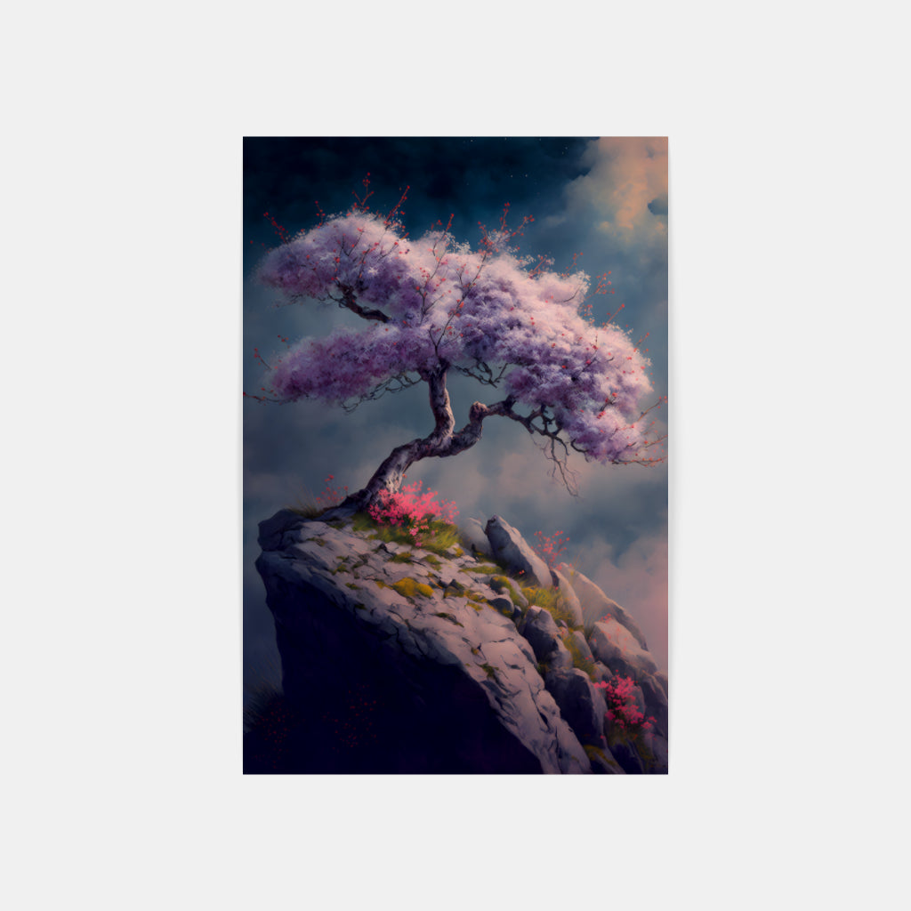 Violet Tree Wall Art Canvas Home Decor Prints Art Wall Pictures