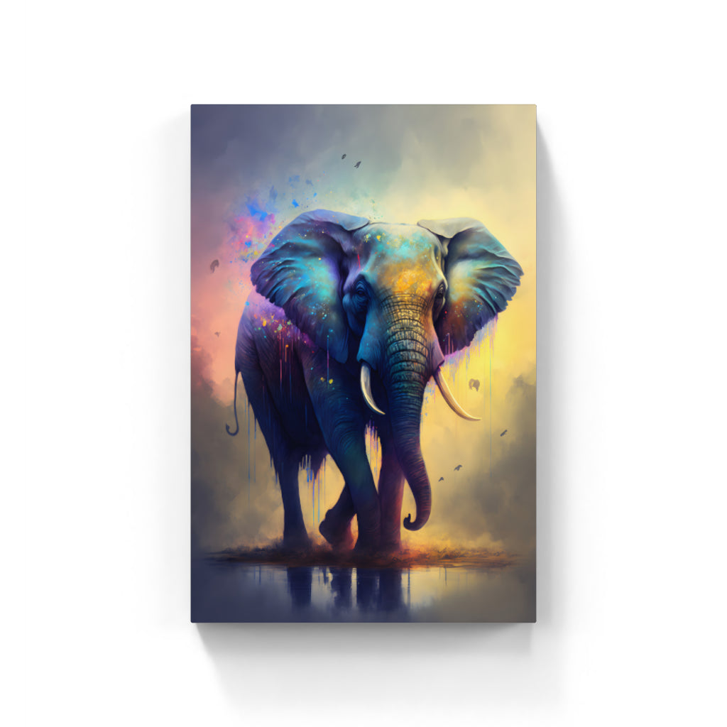 Festival Parade: The Elephants in Vibrant Splendor Wall Art