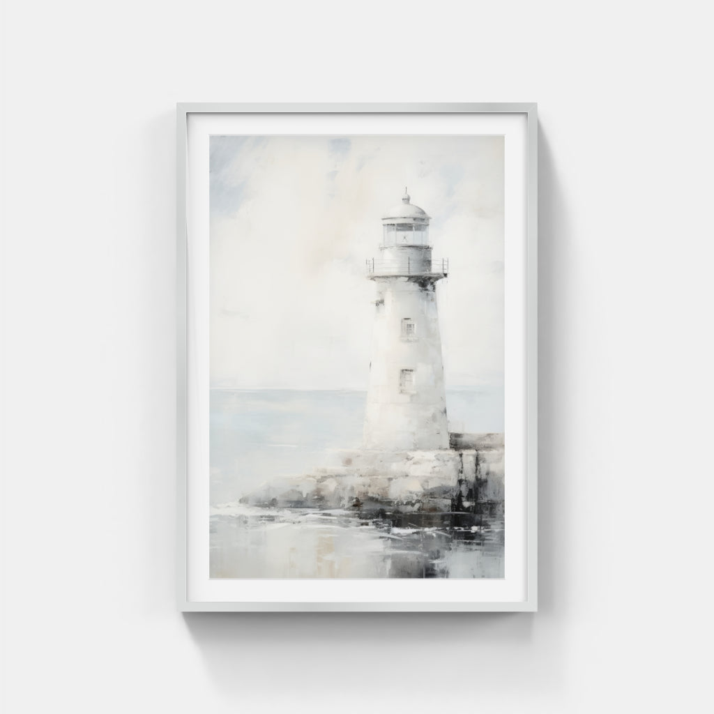 Lighthouse Black & White Wall Art Canvas,Home Decor Prints, Art Wall Pictures