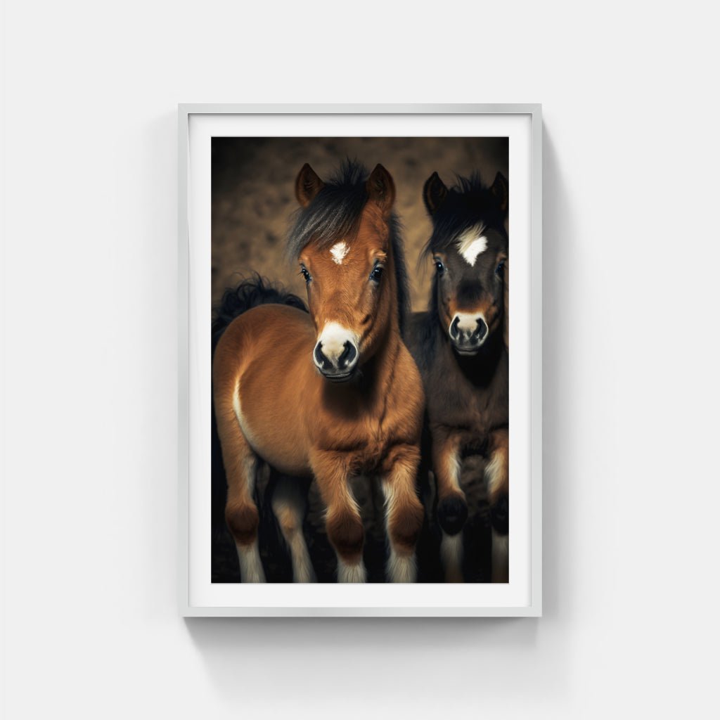 Foal Frolic: The Playful World of Horse Babies Wall Art