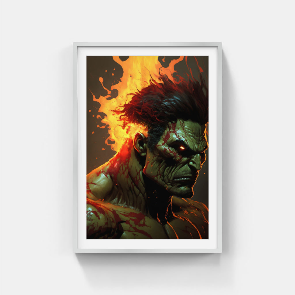 Hulk's Fury: Firestorm of Anger Wall Art