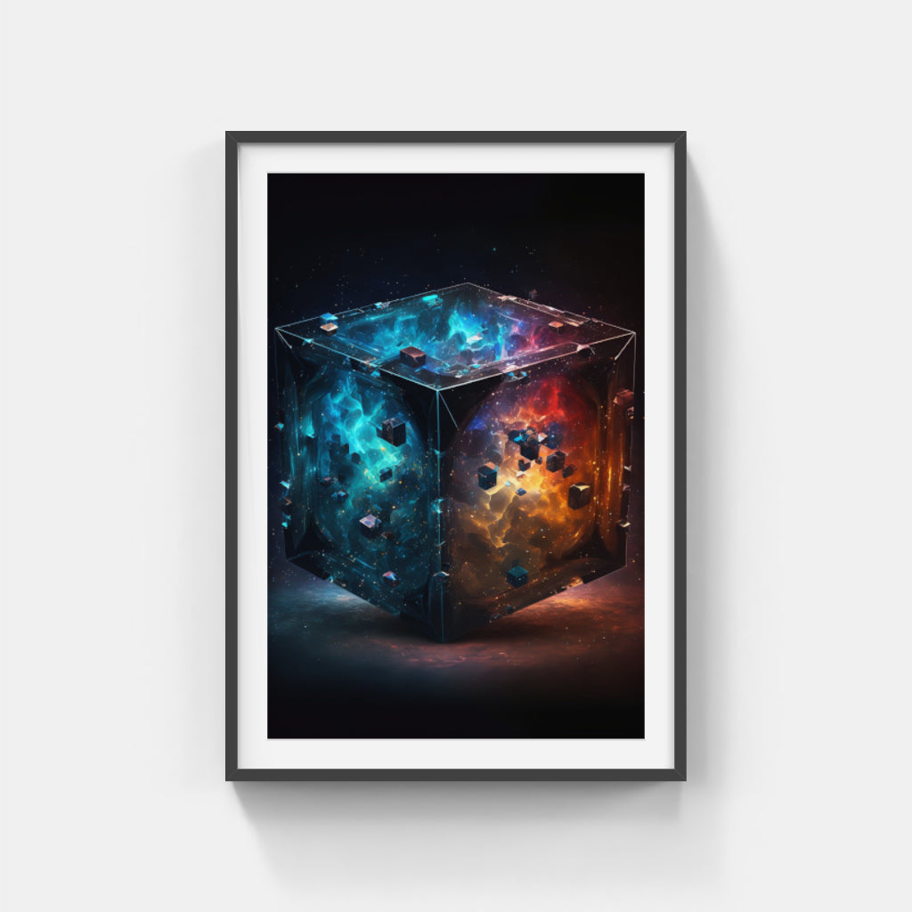 Cubist Cosmos: Exploring the Universe in Cubic Form Wall Art