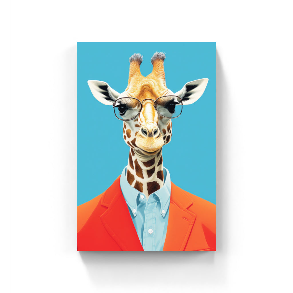 Casual Giraffe Portrait Wall Art Canvas,Home Decor Prints, Art Wall Pictures