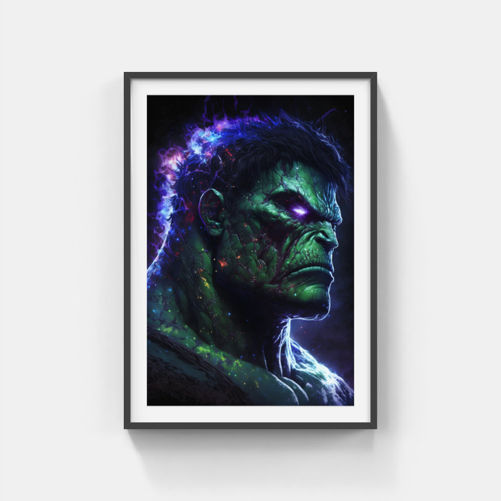 Rage Incarnate: Hulk's Furious Visage Wall Art