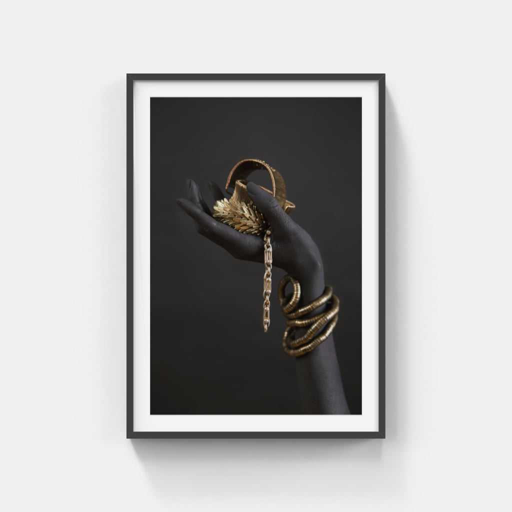 Radiant Bands: The Beauty of Golden Bracelets Wall Art