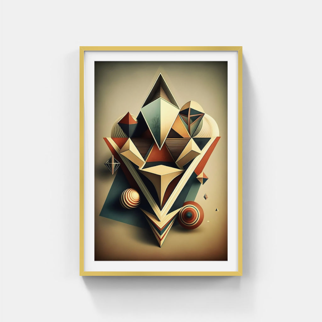 Abstract Geometries: Exploring Shape, Form, and Color Wall Art