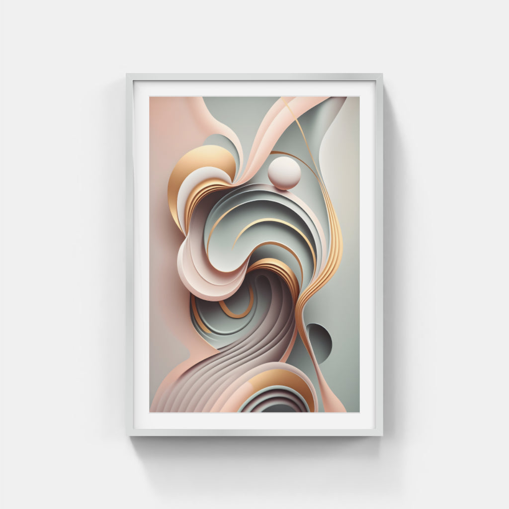 Chromatic Whispers: An Abstract Exploration Wall Art