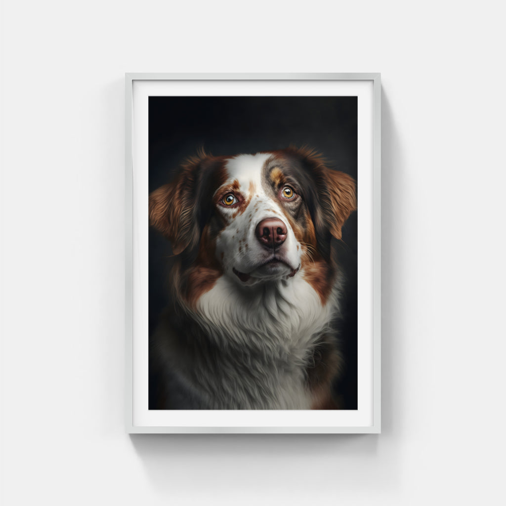 Faithful Gaze: A Portrait of Canine Grace Wall Art