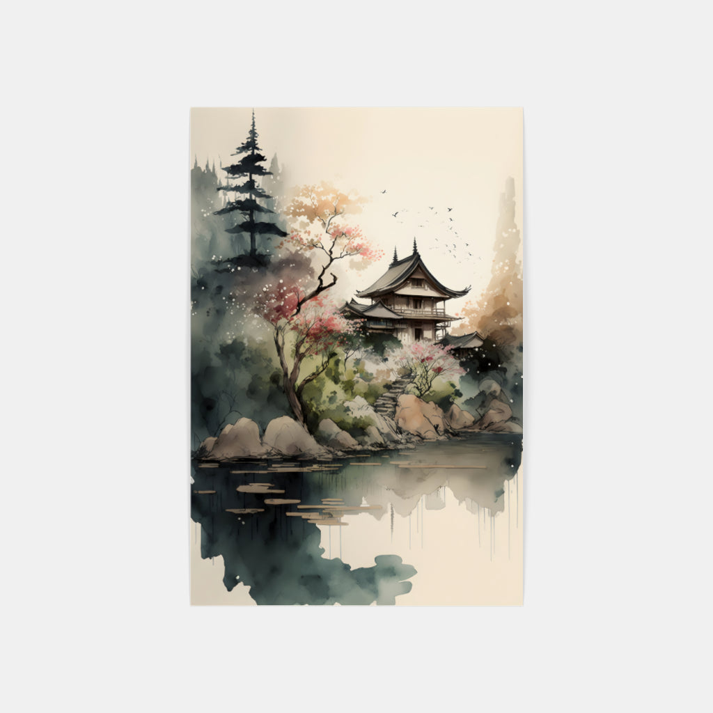 China House Painting Wall Art Canvas Home Decor Prints Art Wall Pictures