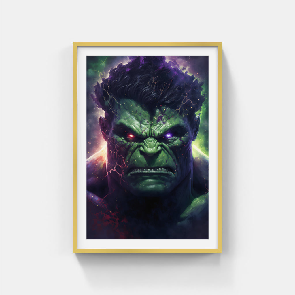 Fury Unleashed: Hulk’s Intense Expression Wall Art