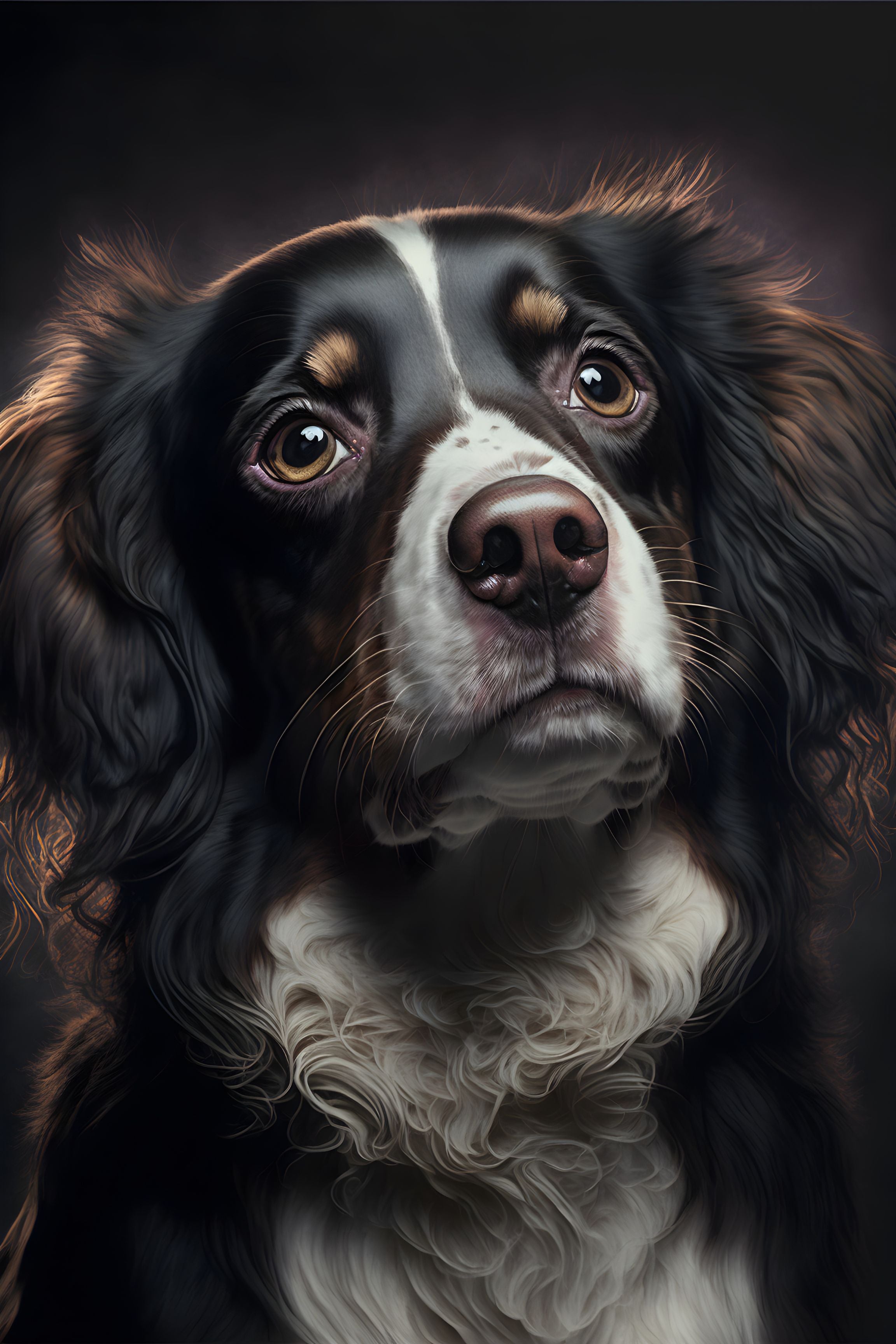 Canine Character: Portrait of a Dog's Face Wall Art