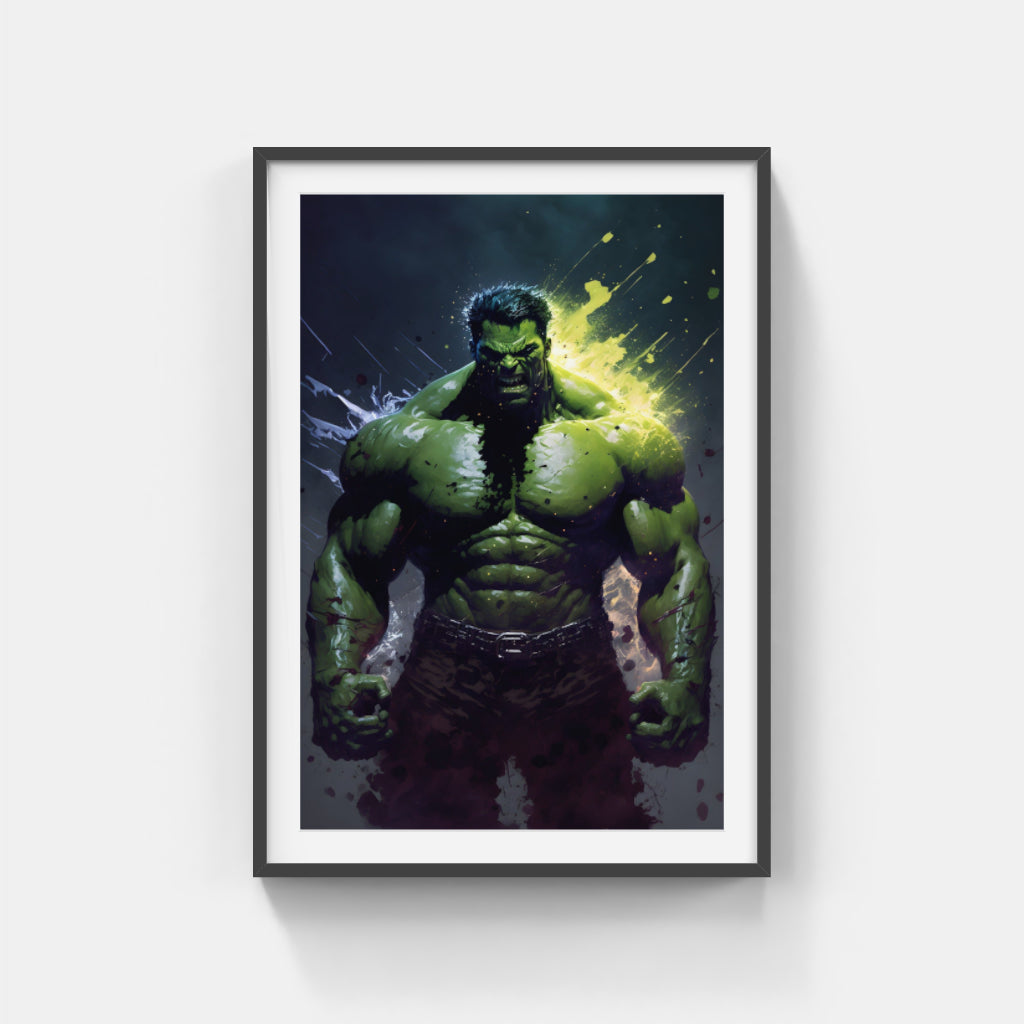 The Incredible Hulk: A Powerful Portrait Wall Art