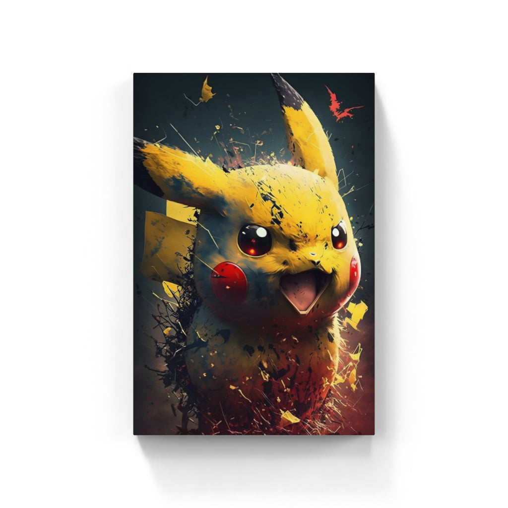 Electrifying Charm: Pikachu’s Playful Spark Wall Art