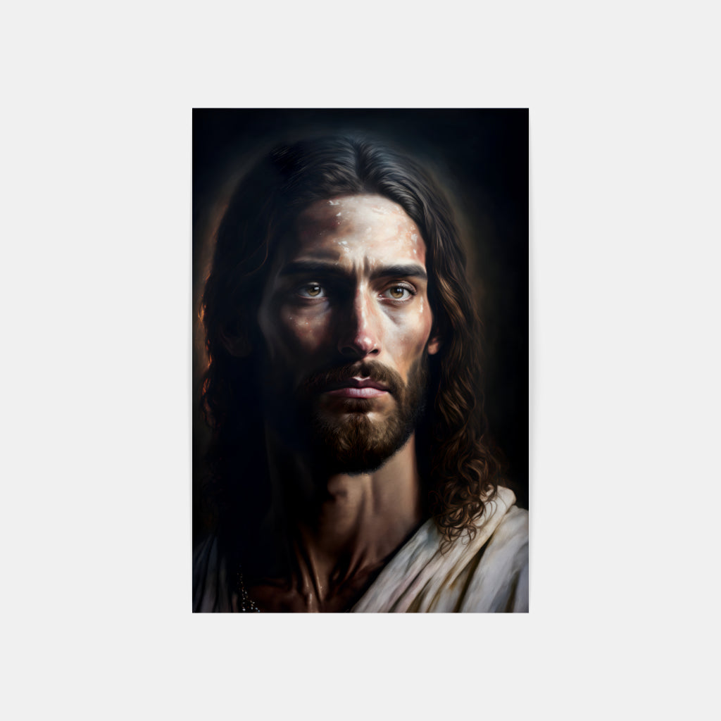 Divine Grace: The Radiant Portrait of Jesus Wall Art