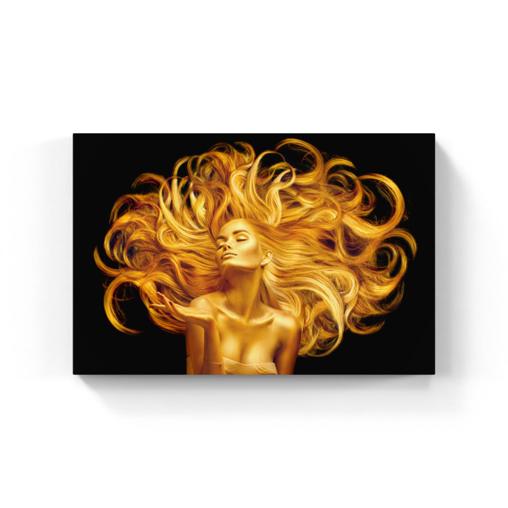 Golden Grace: The Radiant Woman Wall Art