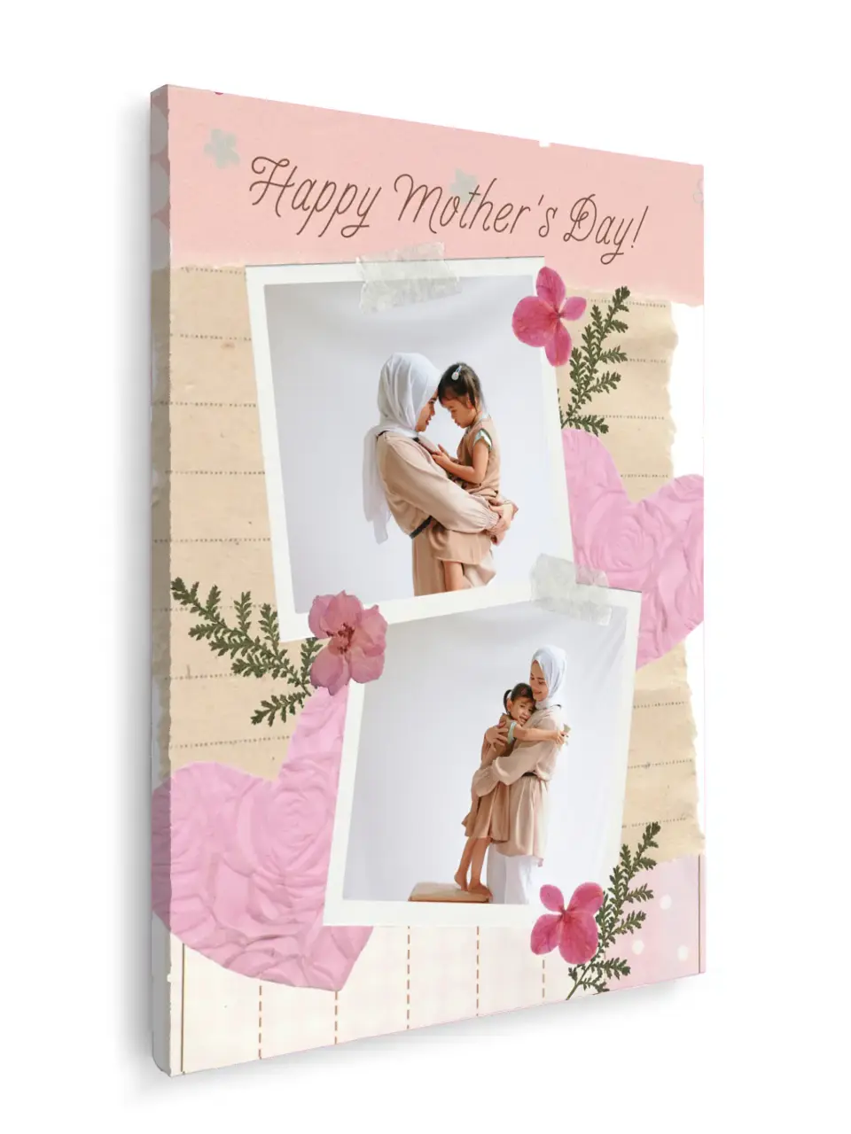 Custom Collage Print -2 Photos Collage - Happy Mother's Day