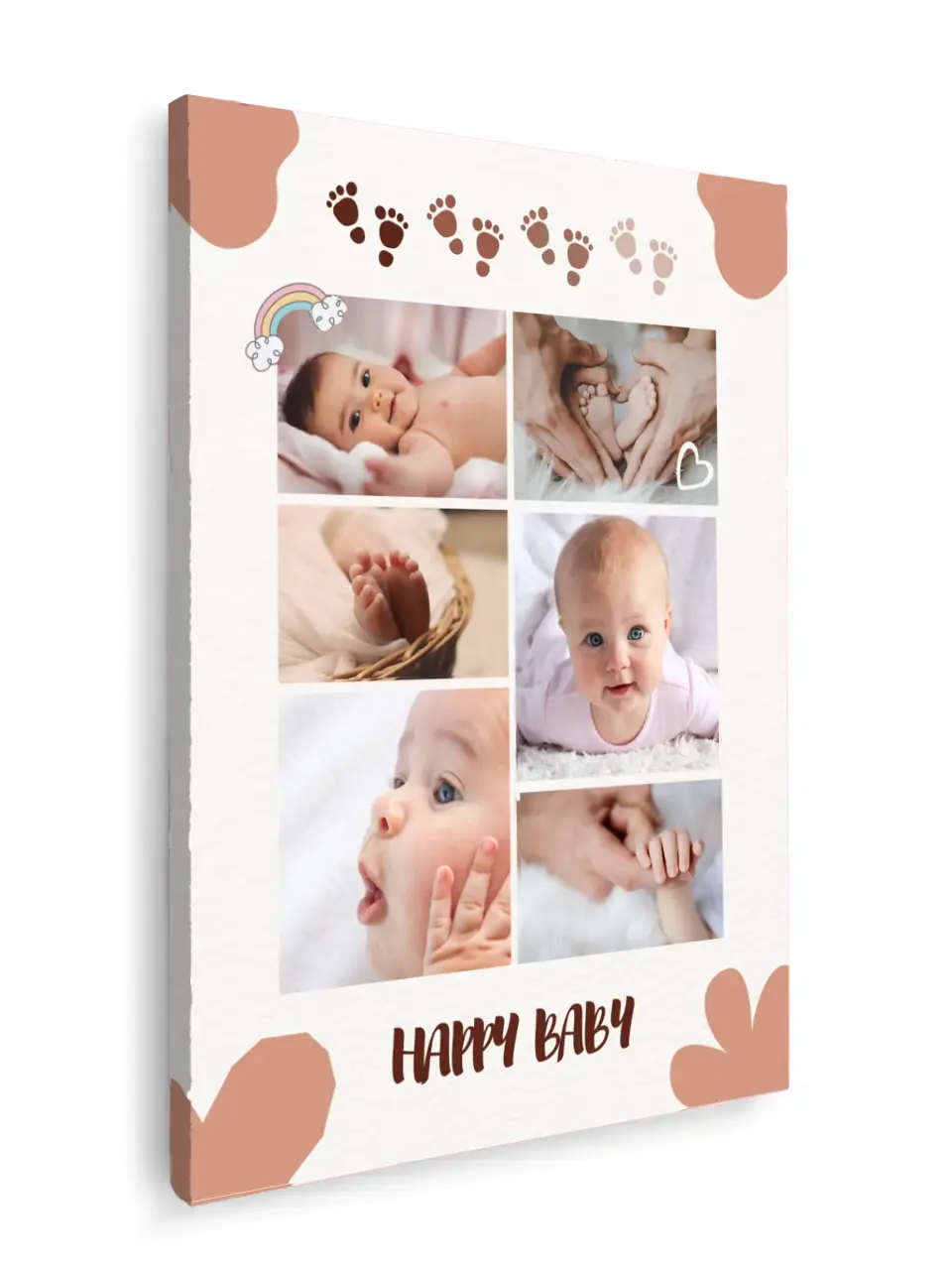 Custom Collage Print -6 Photos Collage - Happy Baby