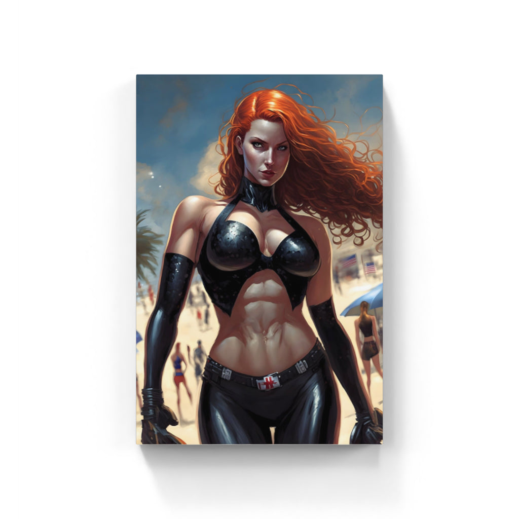 Warrior Woman: Animated Strength and Grace Wall Art