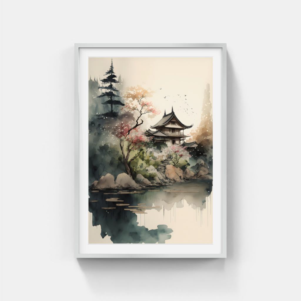 China House Painting Wall Art Canvas Home Decor Prints Art Wall Pictures