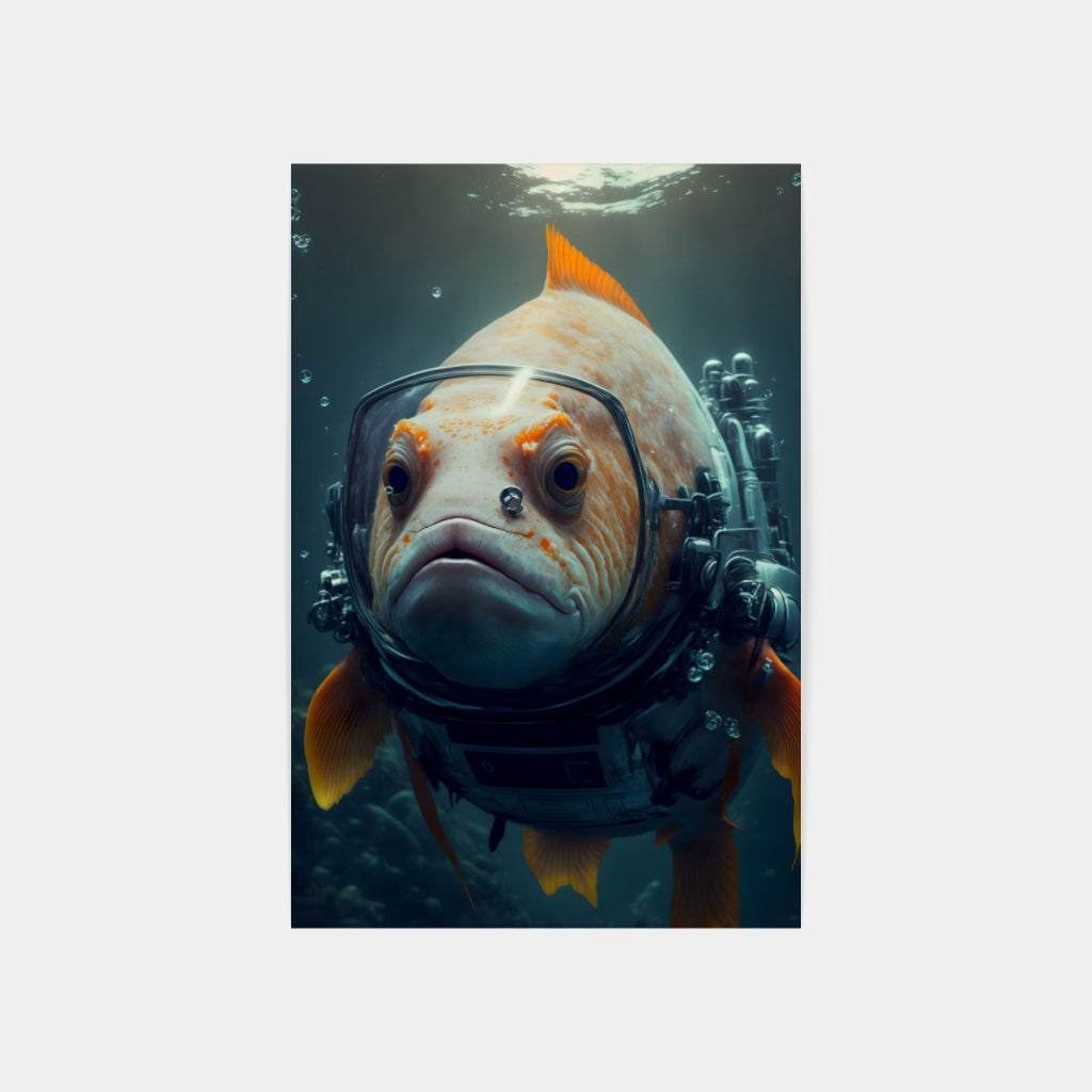 Masked Fish: Underwater Mystery Wall Art