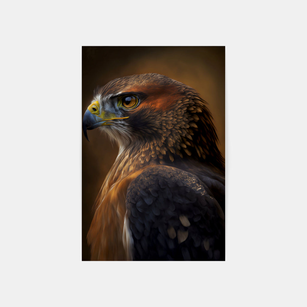 Majestic Eagle: Portrait of Strength and Freedom Wall Art