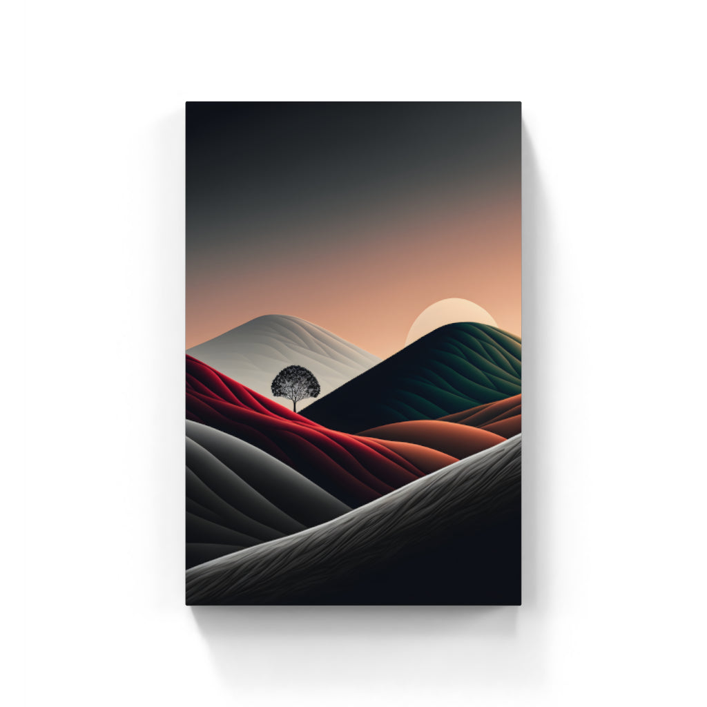 Colored Mountains Painting Wall Art Canvas Home Decor Prints Art Wall Pictures