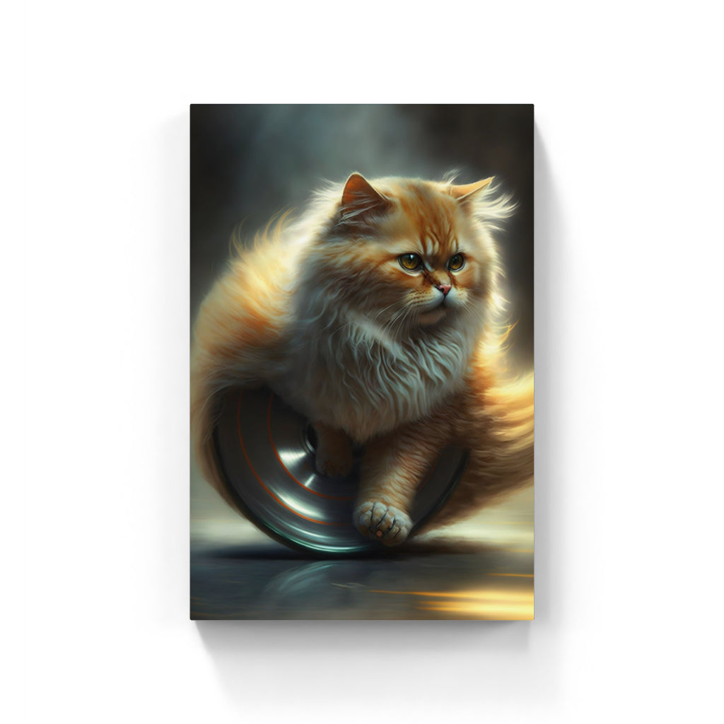 Feline Velocity: The Agile Cat in Motion Wall Art