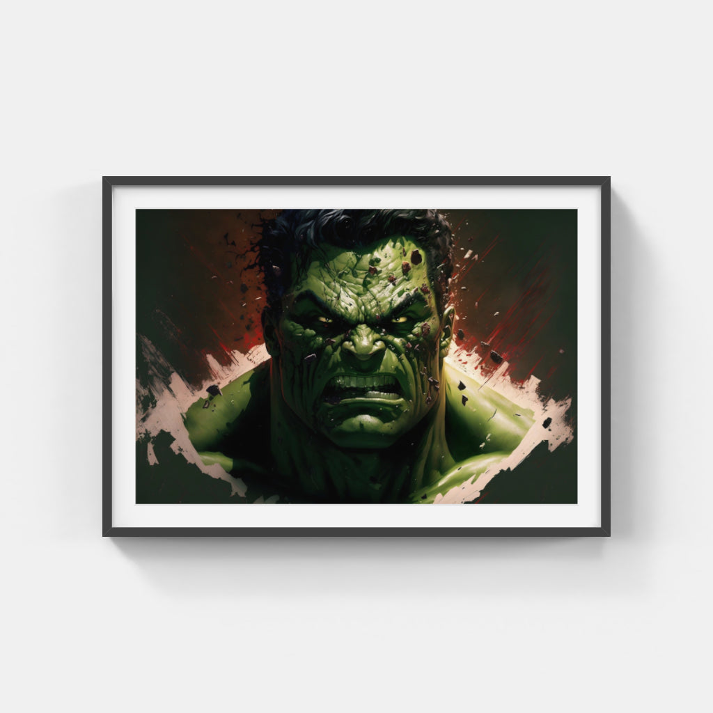 Raging Hulk: Unleashing Fury Wall Art