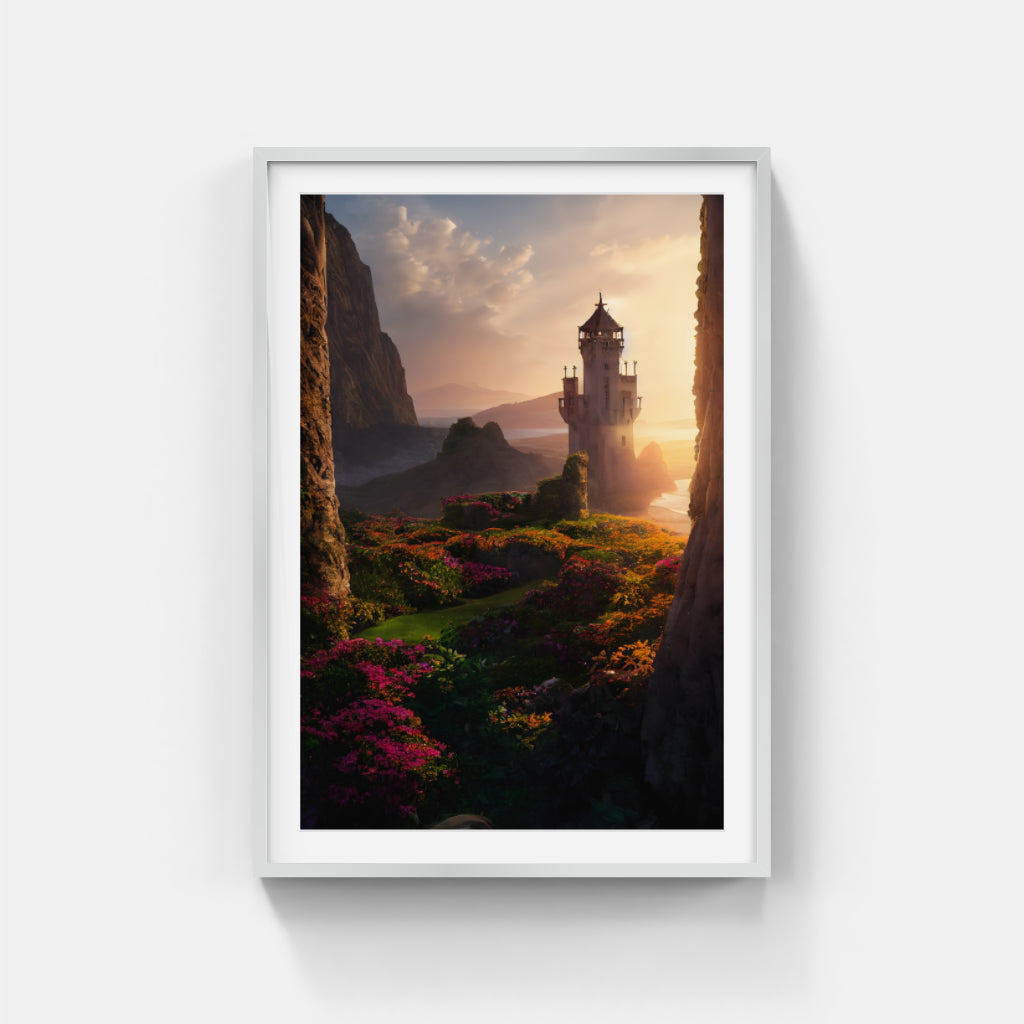 Coastal Serenity: The Beach Tower View Wall Art