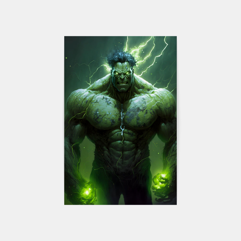 Raging Hulk: Unleashing Fury Wall Art